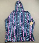 Chubbies Hoodie Mens Large Blue Geometric Hammer Movementum Performance NWT