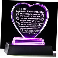 Bonus Daughter Gifts from Mom Dad, To My Bonus Bonus Daughter Gifts LED