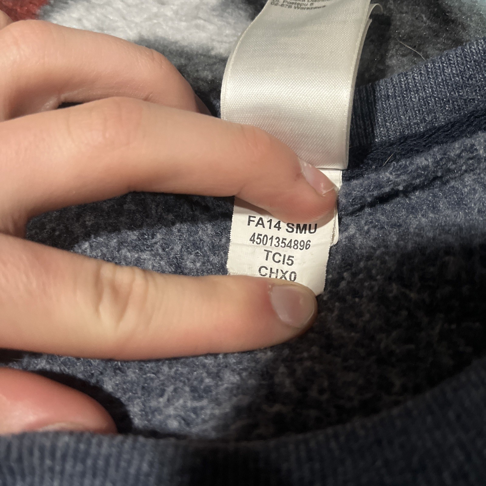 The North Face Pullover Sweater Mens Medium Blue Orange Crew Neck Sweatshirt thumbnail 8