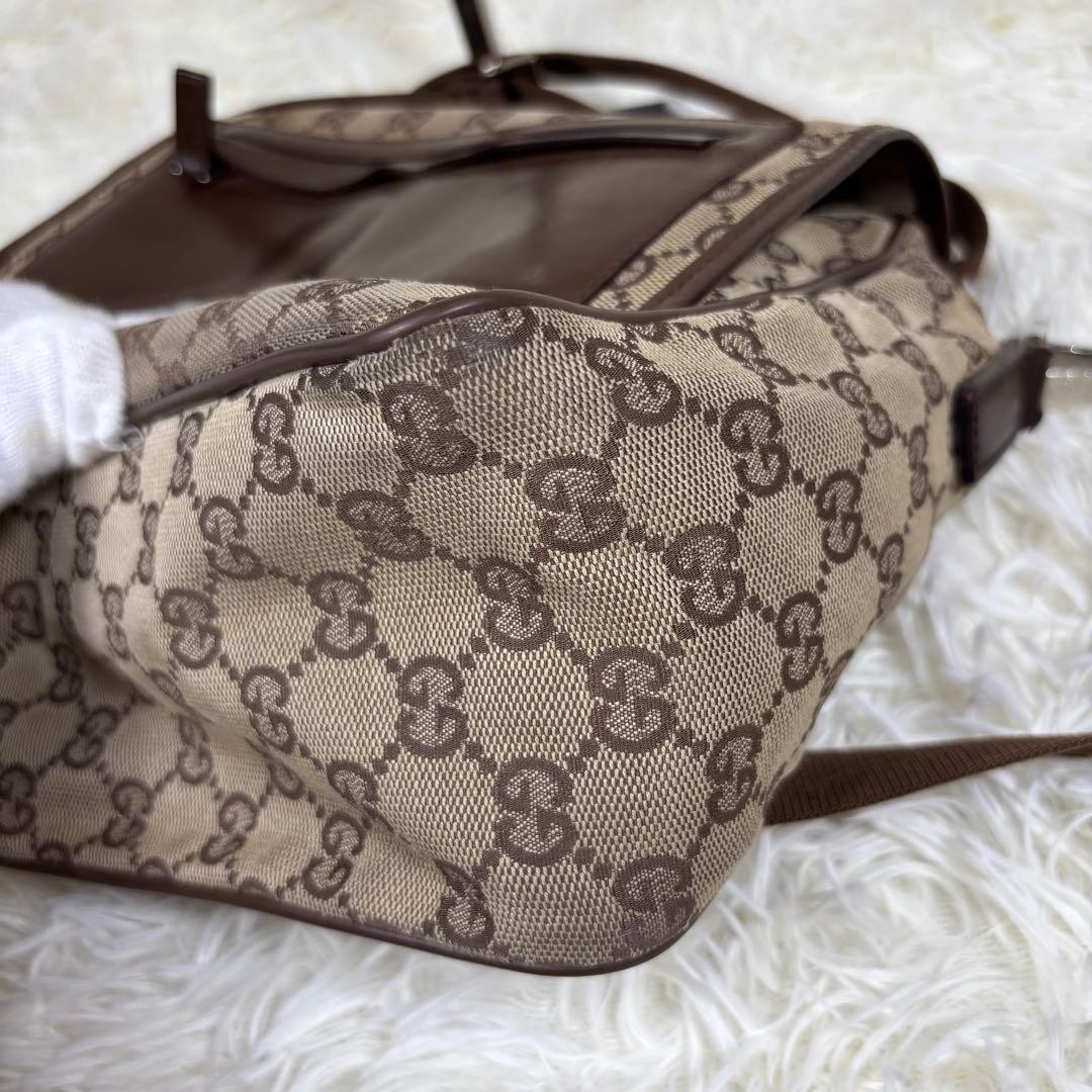 GUCCI Pre-Owned Shoulder Bag Gg Pattern Leather Flap — image 8