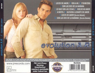EVOLUTION A.R - LOCOS DE AMOR NEW CD