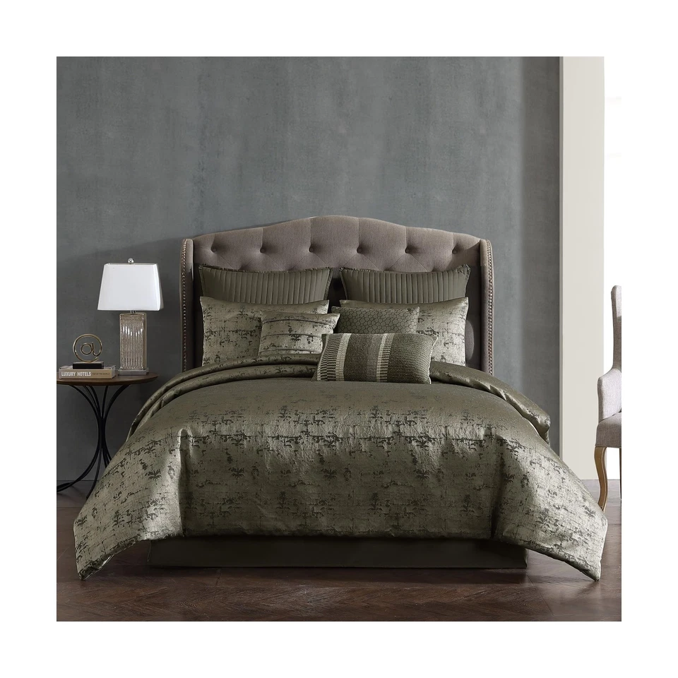 Juego de edredón Riverbrook Home Dobbins dorado, dorado, rey, juego de 10 piezas Foto 2 de 4