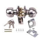 Lock Knobset Handle Metal Door Knob With for Key for Bedroom Living Room Bathroo