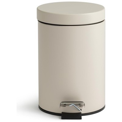 Habitat 3L Creme Treteimer Bad Abfalleimer Metall Slow-Close