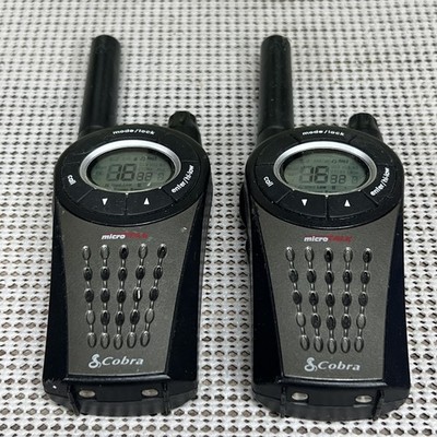 2X Cobra microTALK PR3850 Two Way Radios Walkie Talkies