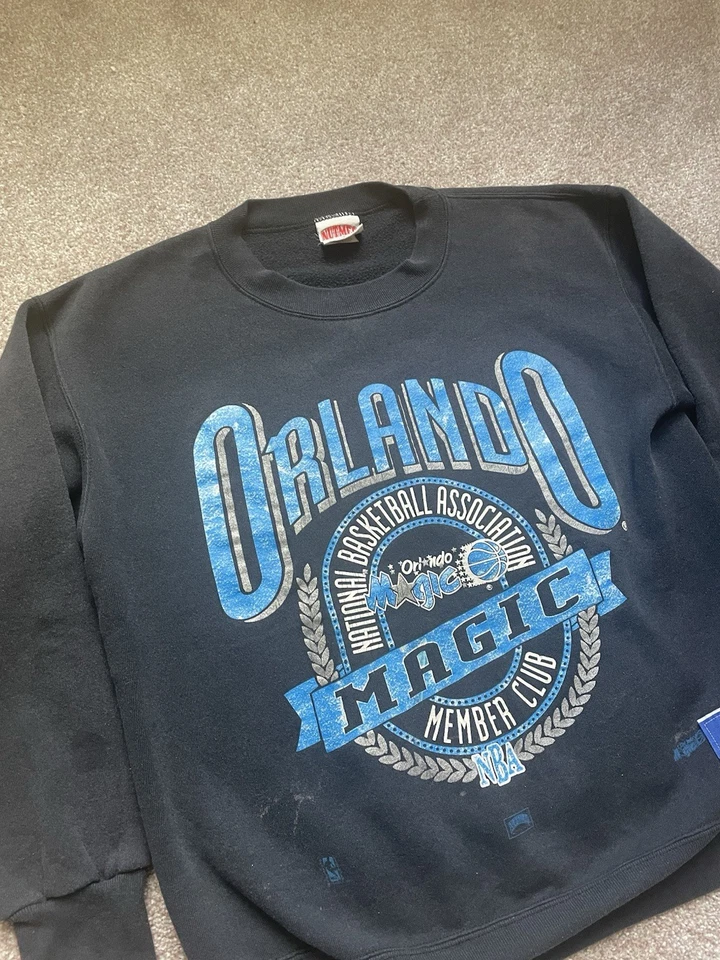 Sudadera Orlando Magic Nutmeg Mills Negra Mediana Foto 2 de 4