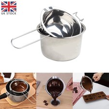 2Pcs Stainless Steel Wax Melting Pot Double Boiler for DIY Candle Soap Making UK