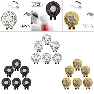 6PCS Golf Hat Clips Golf Ball Marker Halter für Taschen Golfkappen