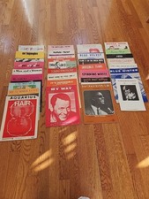 Vintage Sheet Music From 1960's, Lot Of 30