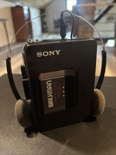 SONY WM-A12 WALKMAN Personal Cassette Player  MDR-005 Headphone WORKING