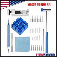 Metal Adjustable Watch Band Strap Bracelet Link Pin Remover Repair Tool Kit US