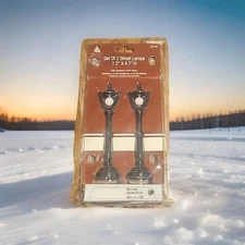 Enchanted Forest set of 2 Street Lamps 1.2" X 4.7" H NEW 