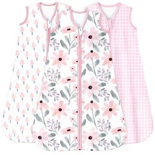 Baby Sleep Sack 6-12 Months 0.5 Tog Wearable Blanket for Baby, 3 Pack 100 Or...