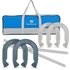 Horseshoes Outside Game Set - Universal Size Lawn Horseshoe Outdoor Games for...