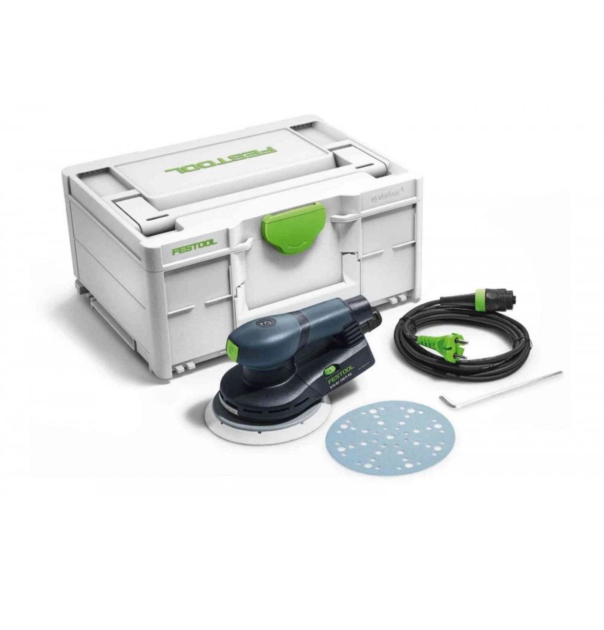 Festool 576323 ETSC150/3 EQ-PLUS 150mm Eccentric Sander 240v Systainer SYS3 M187