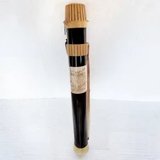 Flambeau "Mighty Tuff" Tote 'Em Telescoping Fishing Rod Case Protection Hard Vtg