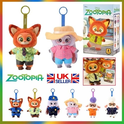 MINISO Zootopia Series Blindbox Confirmed Color, Plush Pendant & Keychain