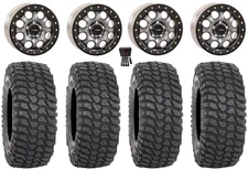 System 3 SB-7 15" Wheels Ti (6+1) 33" XCR350 Tires Polaris RZR Turbo R & Pro R