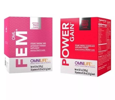 #ad Power Gain maker Fem Plus Combo nt wt 10.7oz nt wt 6.9oz 30packets each $105.00