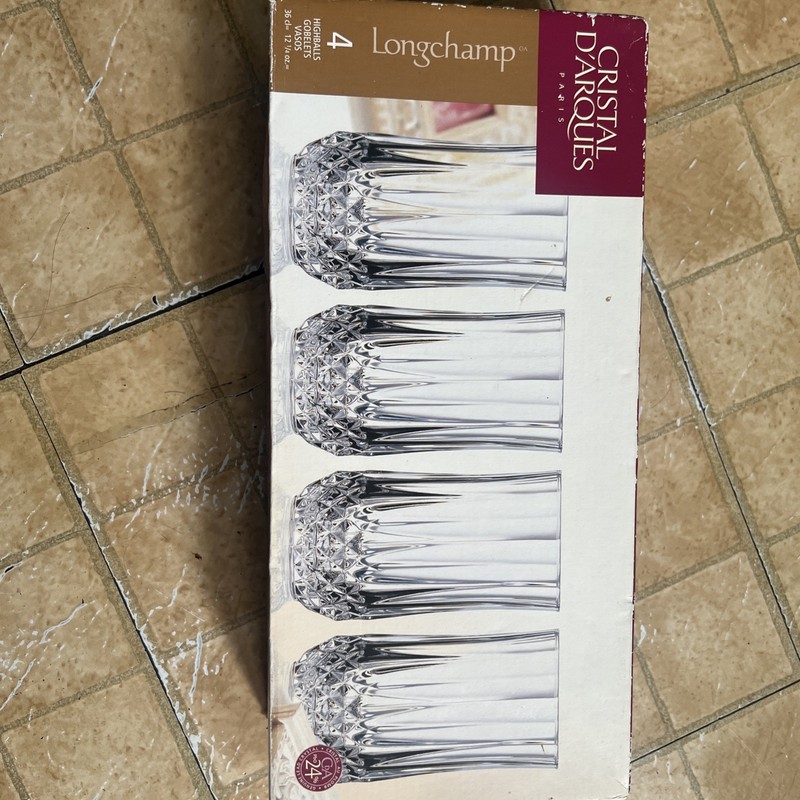 cristal d arques glasses set of 4
