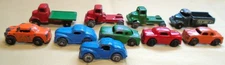 LOT OF 10 BARCLAY CARS AND TRUCKS