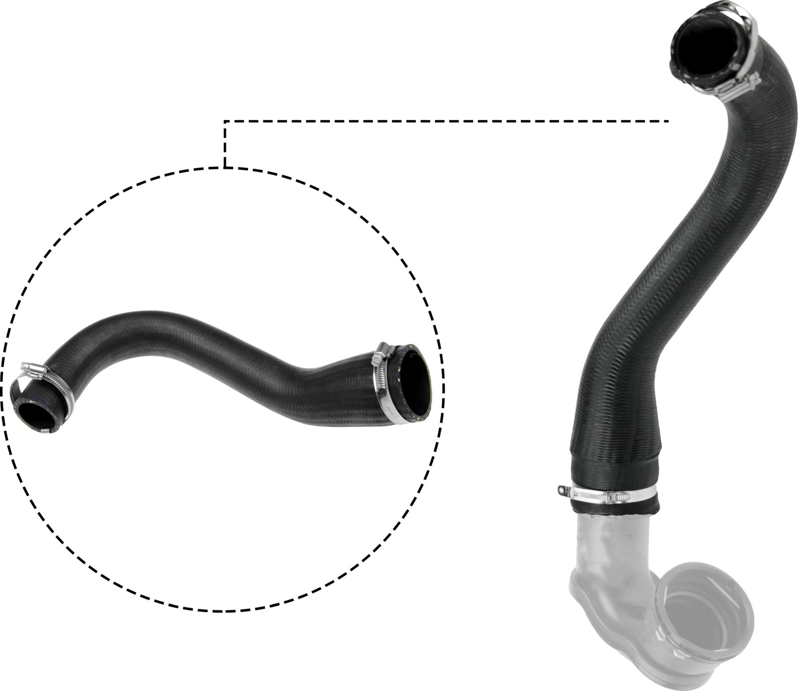 2x ✅Fits GATES-PRZEWODY 09-0174 AIR SUPPLY HOSE TURBO ⭐UK Seller⭐ - Image 5