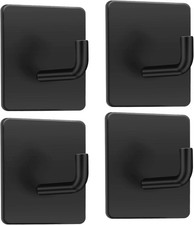 Pack of 4 Macole Self Adhesive Hooks Strong Sticky Hooks Heavy Duty