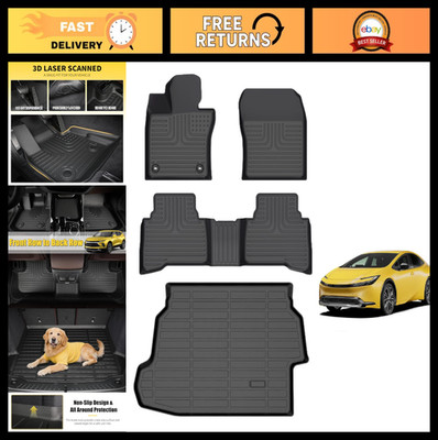 Custom All-Weather Floor Mats for Toyota Prius & Prius Prime 2023-2026, TPE Full