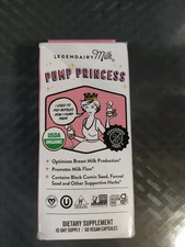 Legendairy Milk Pump Princess Vegan Lactation Supplement 60 Caps Exp 04/27 #67