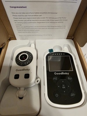 GoodBaby UU24 Video Baby Monitor Camera and Audio 2.4GHZ Night Vision Two Way