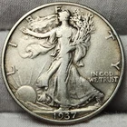 1937 P Walking Liberty Half Dollar - 90% Silver - Great For Albums - WL-3728p