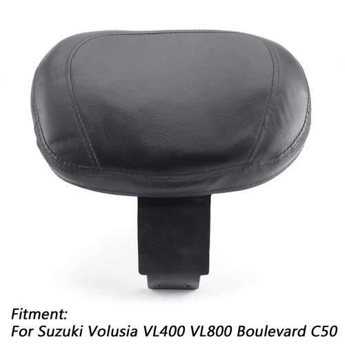 Driver Rider Seat Backrest Pad For Suzuki Volusia VL400 VL800 Boulevard C50 - Picture 3 of 6