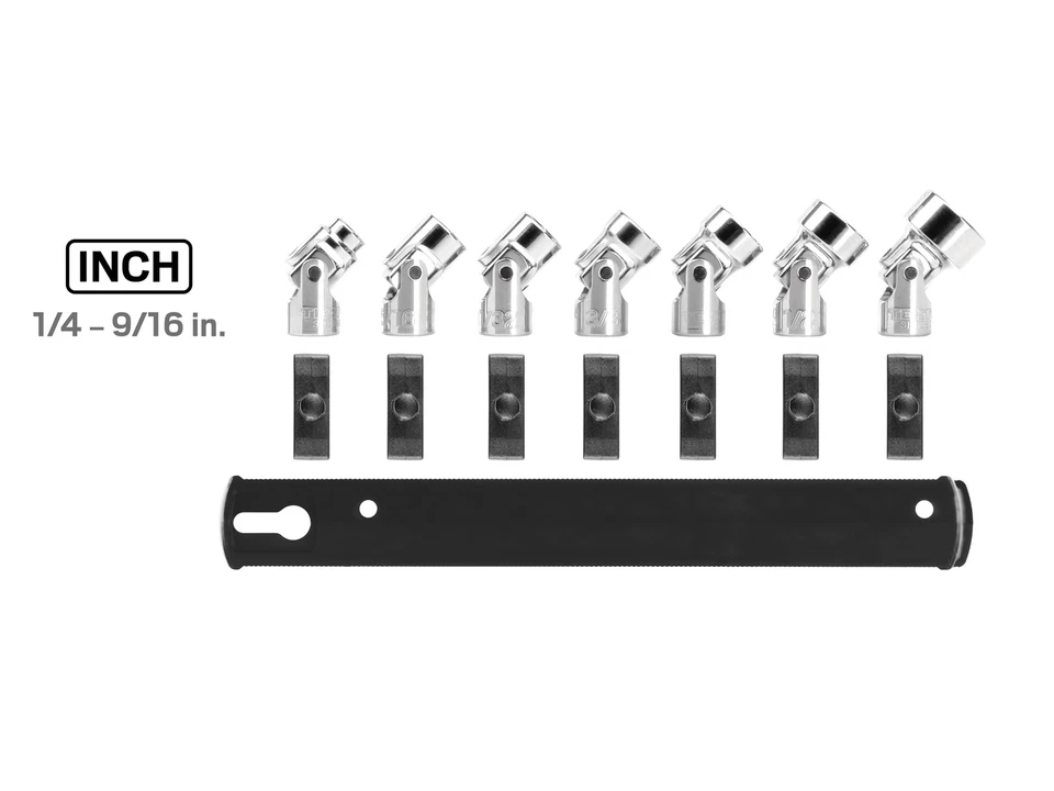 TEKTON 1/4 Inch Drive Universal Joint Socket Set, 7-Piece (1/4-9/16 in.) | SH... - Image 2 of 4