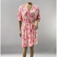Oscar de la Renta Pink Label Robe Women S/M Pink Ditsy Floral Coquette Feminine