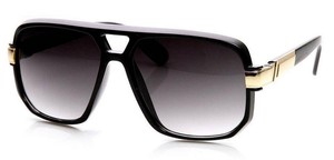 square frame aviator sunglasses