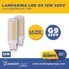 LAMPADINA LED SMD 12W 360° ATTACCO G9 - LUCE CALDA / NATURALE / FREDDA 220V