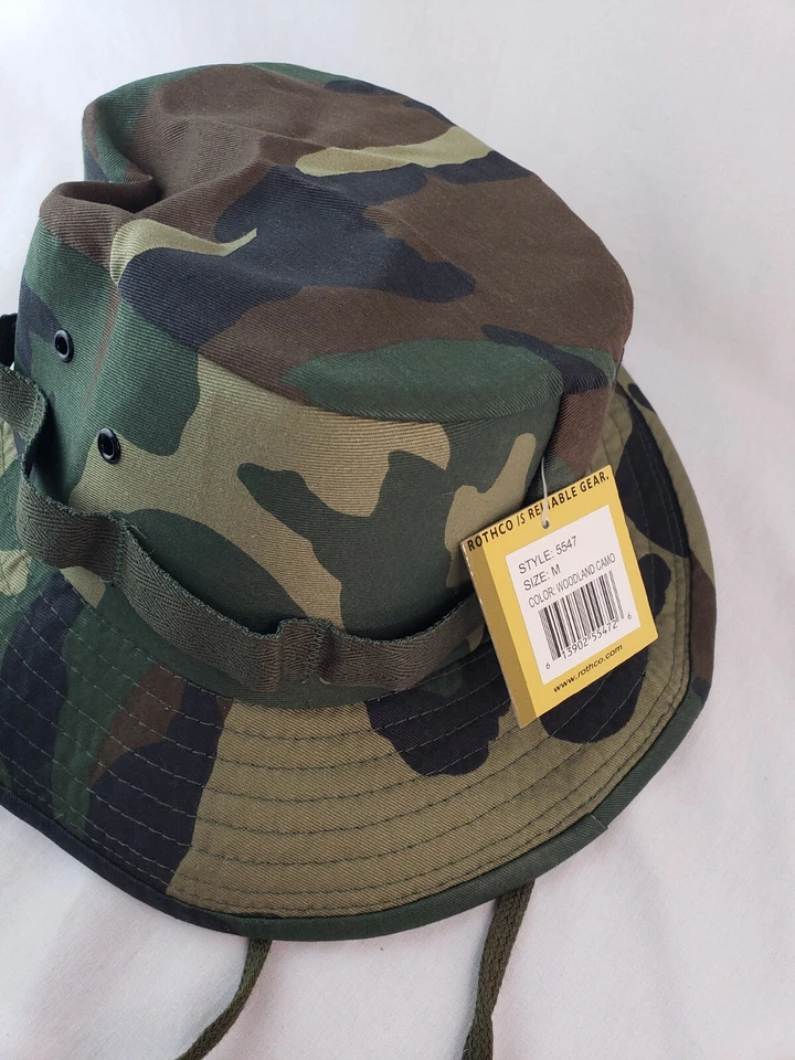 Sombrero Bosque Camuflaje Selva - Rothco 5557 SOMBREROS BOONIE PESCA SOL CAZA SOMBREROS Med Foto 2 de 4