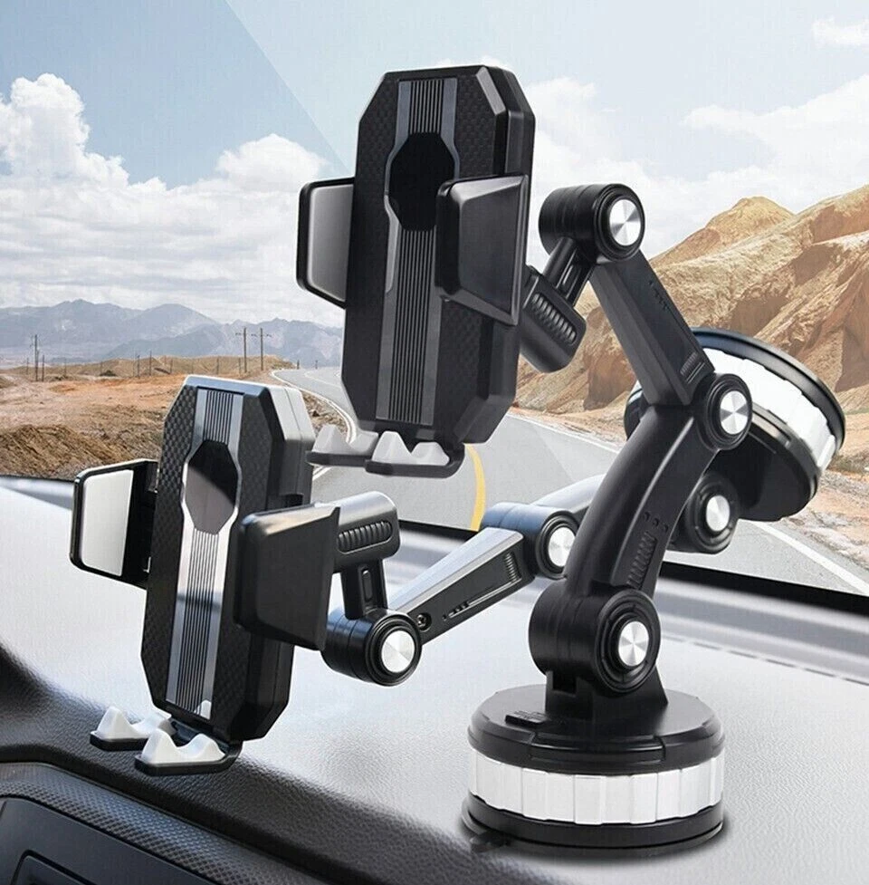 2pcs Universal Car Phone Holder for Dashboard or Windshield Mount