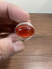 Natural Yemeni Agate Sterling Silver 925 Men Ring 21.9 grams