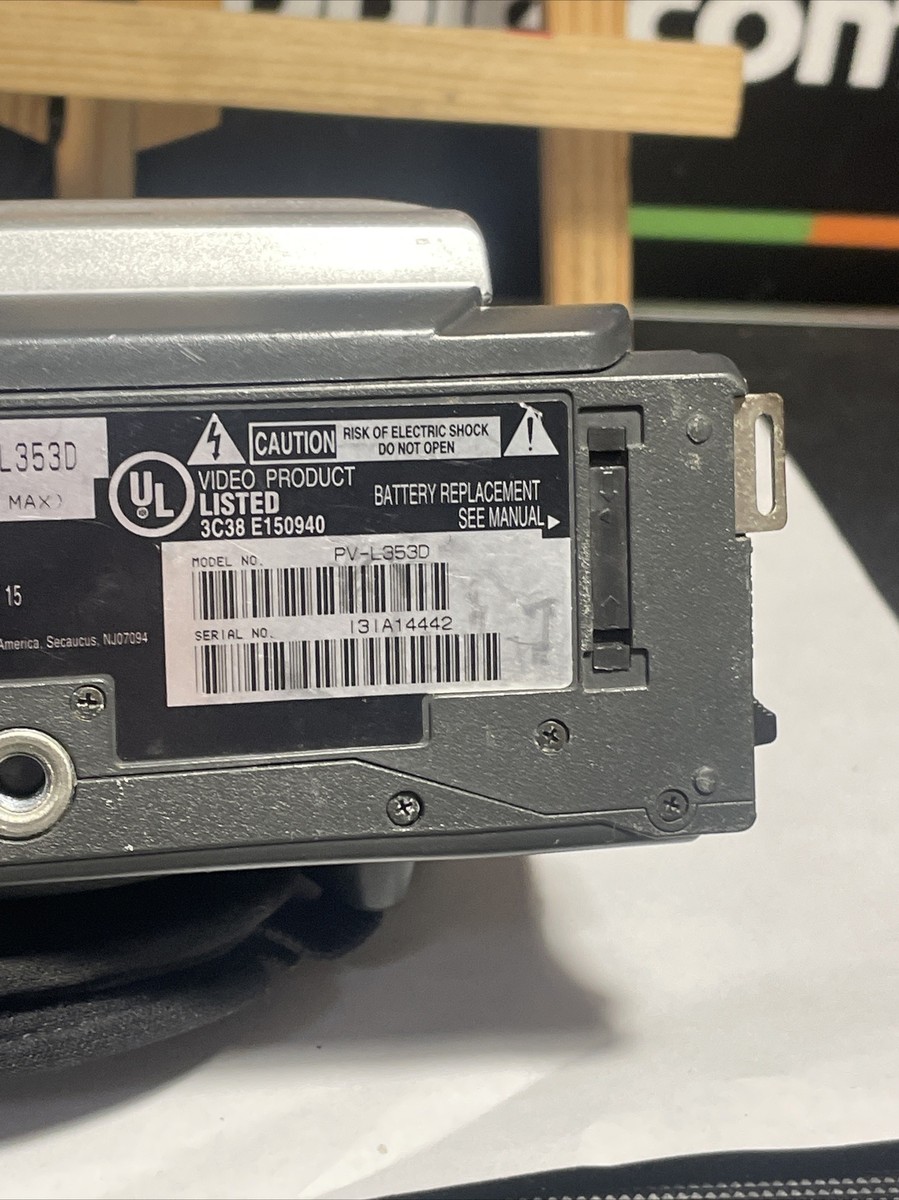 Panasonic Palmcorder 700x Digital Zoom PV-L353D No Battery | eBay
