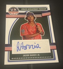 JASON HARRIS JR. 2023 Panini Stars & Stripes ATHLETE DEVELOPMENT ROOKIE AUTO