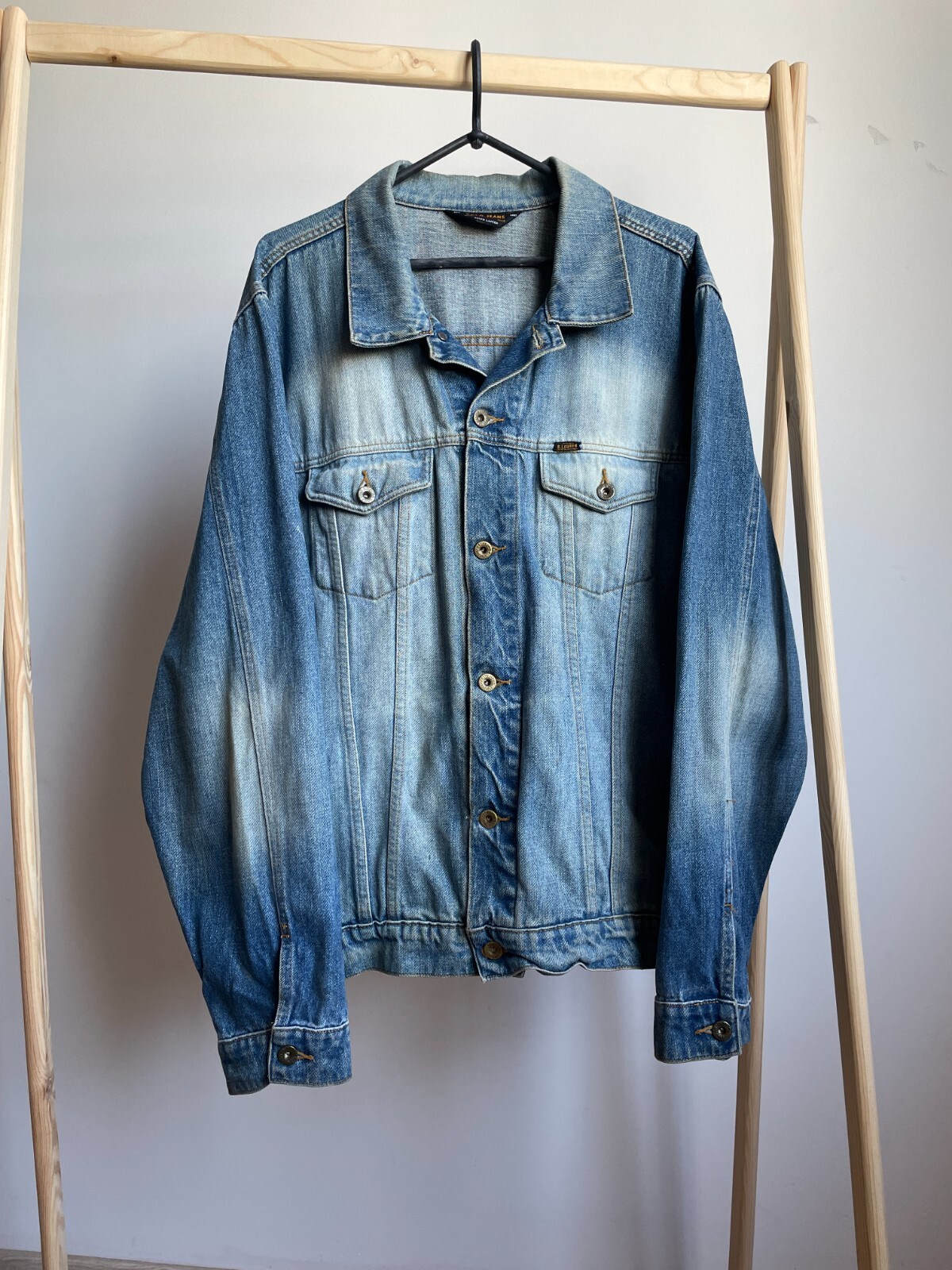 Polo Ralph Lauren Extreme Sandblast Vintage 90s Denim Jacket Size XL