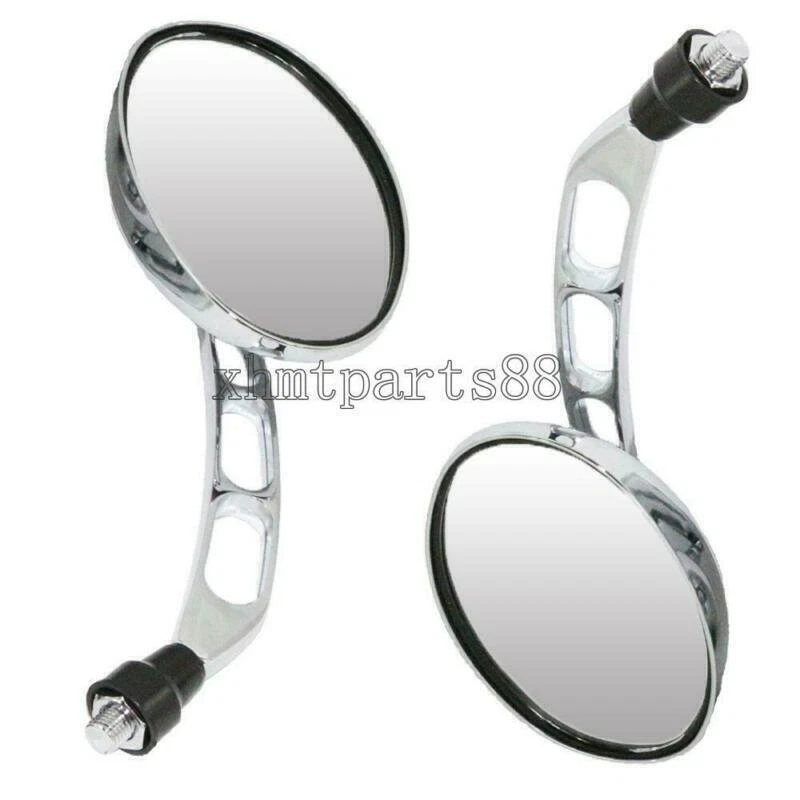 Espejos retrovisores cromados para motocicleta Harley-Davidson Ultra Limited FLHTK Street Glide Foto 3 de 4