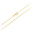 thumbnail 3 - 10k Yellow Gold Open Design Maple Leaf Pendant Necklace 