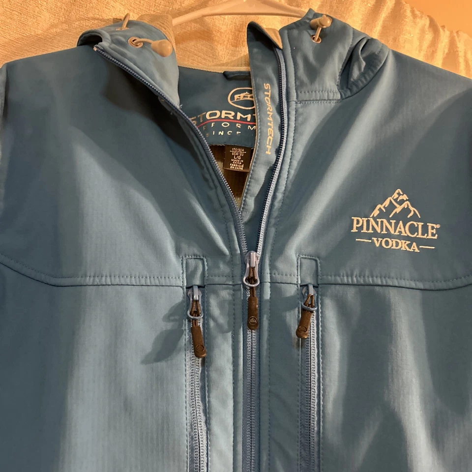 Stormtech Performance Pinnacle Vodka Men's Full-Zip Blue Jacket Large Water Prov - Image 4 of 4