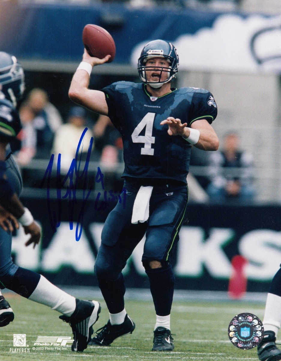 Buccaneers Seattle Seahawks Trent Dilfer Signed Autograph 8x10