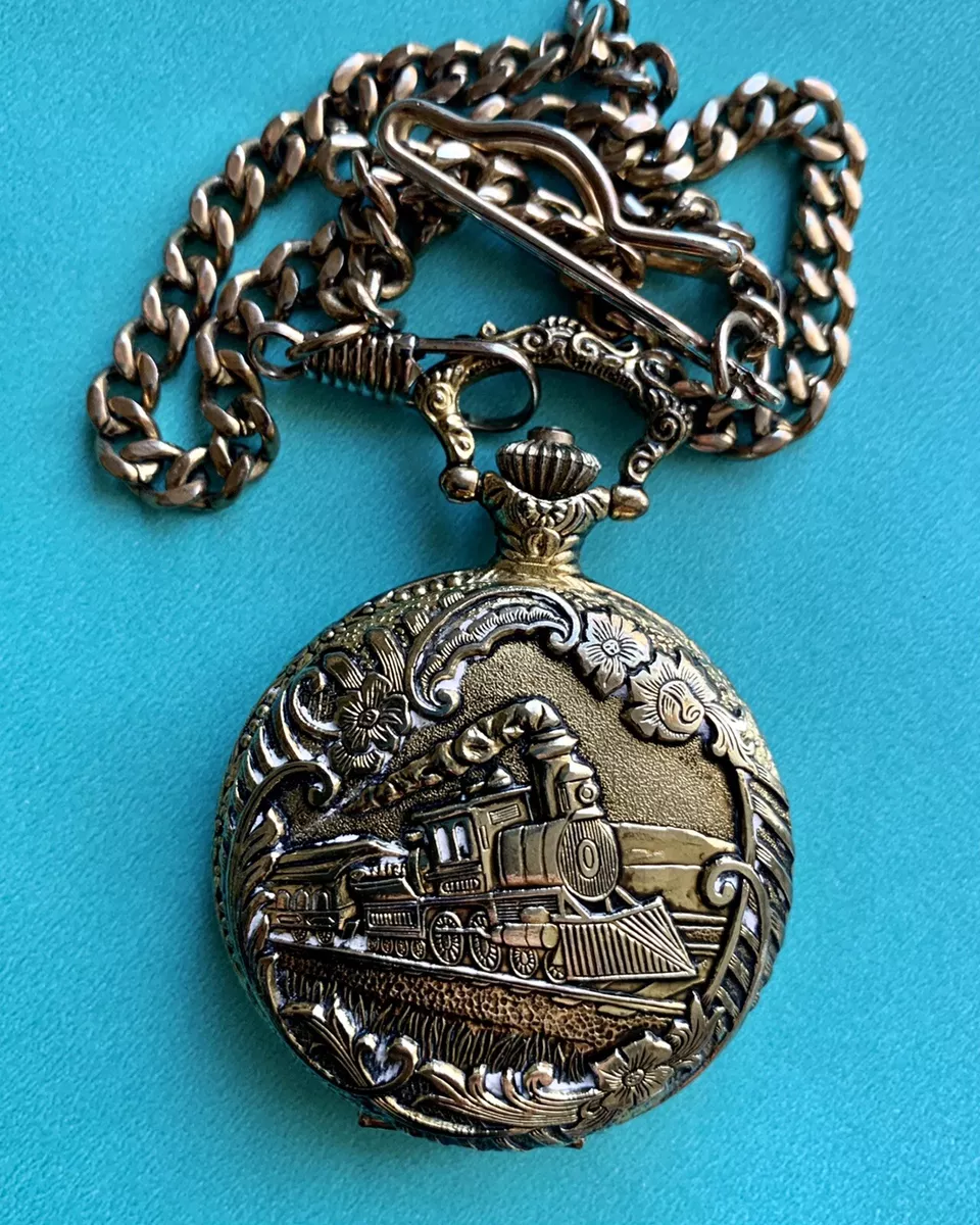 brut quartz pocket watch