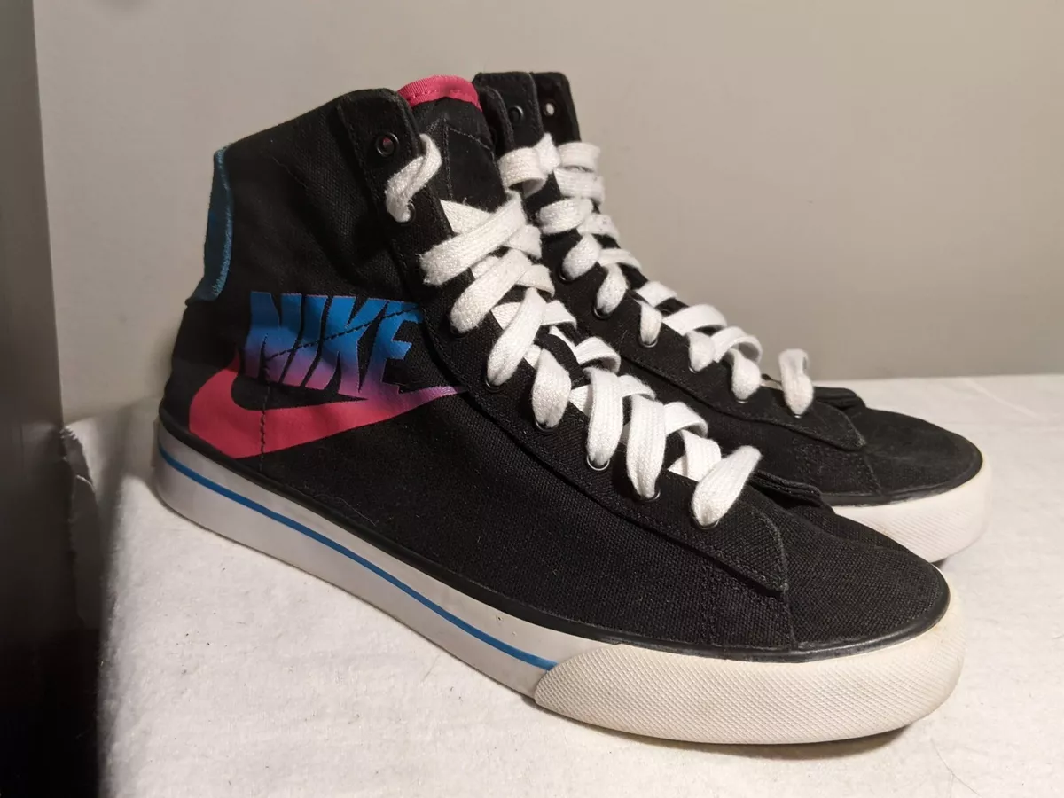 Neon blue nike high cheap tops