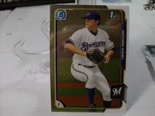 2015 Bowman Draft Chrome #145 - Nathan Kirby - Milwaukee Brewers  15-124