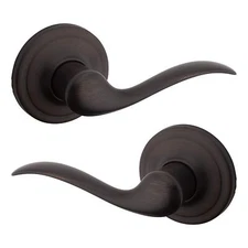 Kwikset Tustin Venetian Bronze Passage Door Handle for Left or Right Doors